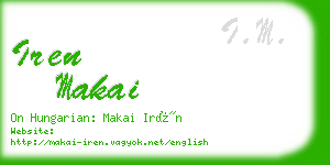 iren makai business card